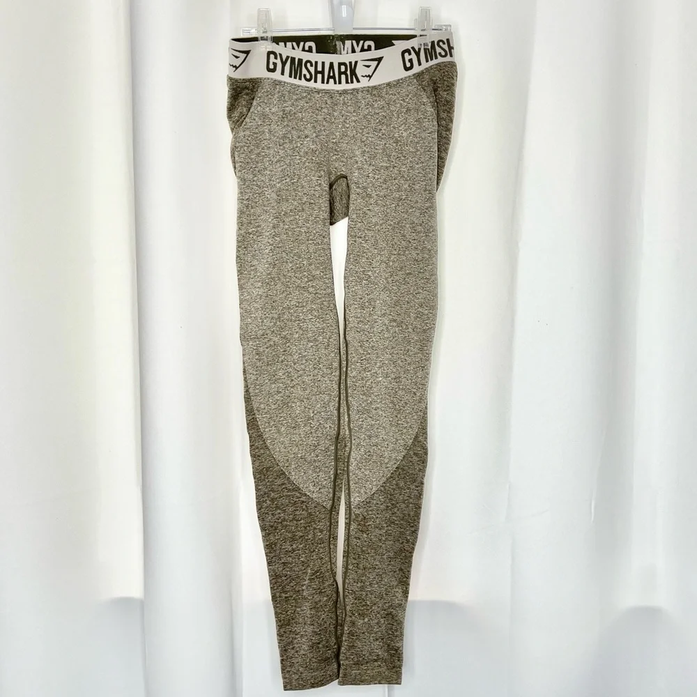 GYMSHARK Flex Leggings Olive Green